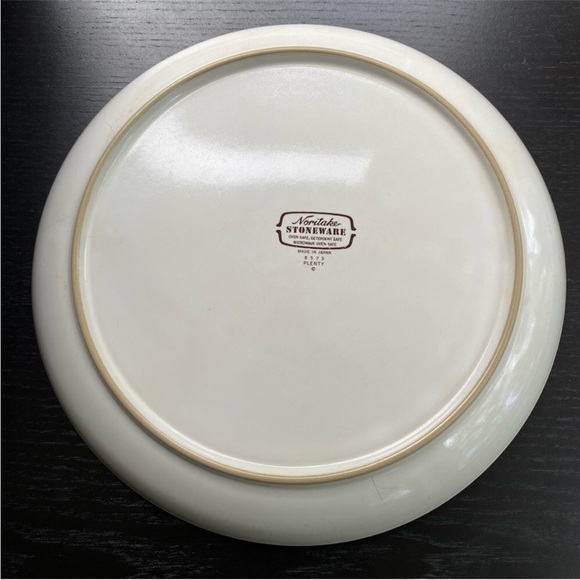 NORITAKE STONEWARE PLENTY 8573 Dinner PLATE 10.5” Fruit Basket 1970’s VTG Retro - Picture 3 of 4